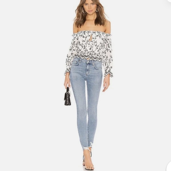 Agolde Sophie High Rise Skinny Jeans Size 25 Scheme Wash Light Blue A108-1045 - Picture 4 of 9